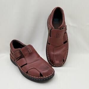 Streetcars Brown Leather Fisherman Hook Loop Leather Sandals - Size 8M